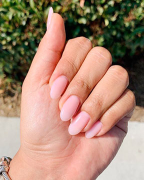 Pink manicure