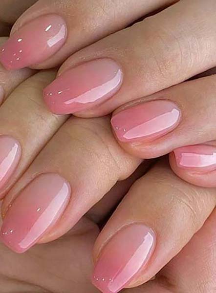 Pink manicure